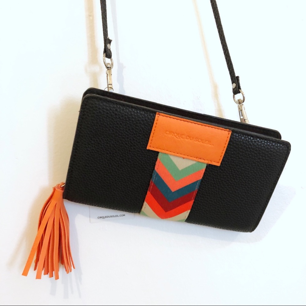 Cirque du Soleil crossbody faux leather purse NWT